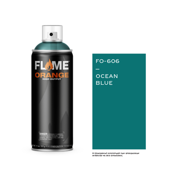 Spray Flame Orange 400ml, Ocean Blue